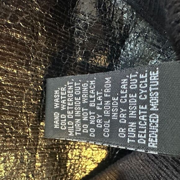 Doncaster black cardigan with patent leather accents - Picture 8 of 10